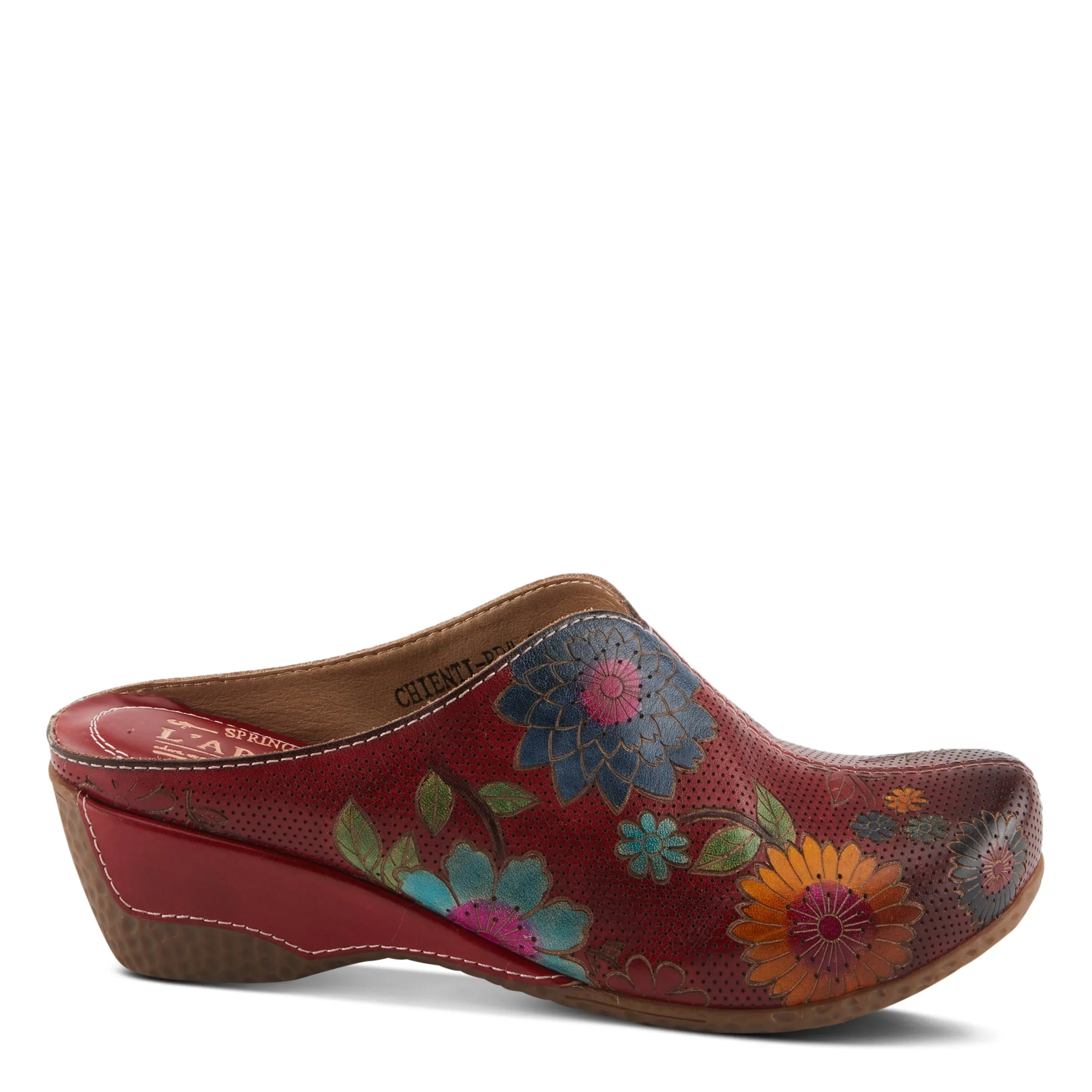 Spring Step Shoes L'Artiste Chienti Clogs Women's Hand Painted Leather