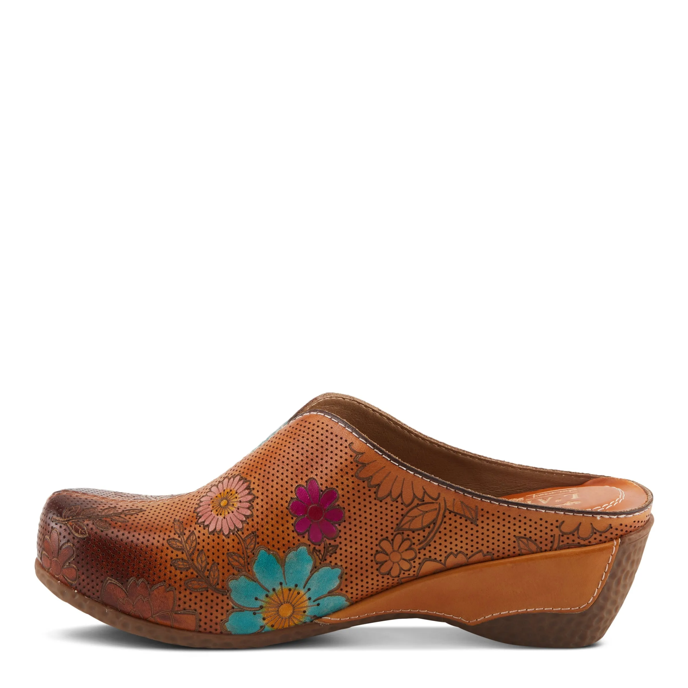 Spring Step Shoes L'Artiste Chienti Clogs Women's Hand Painted Leather