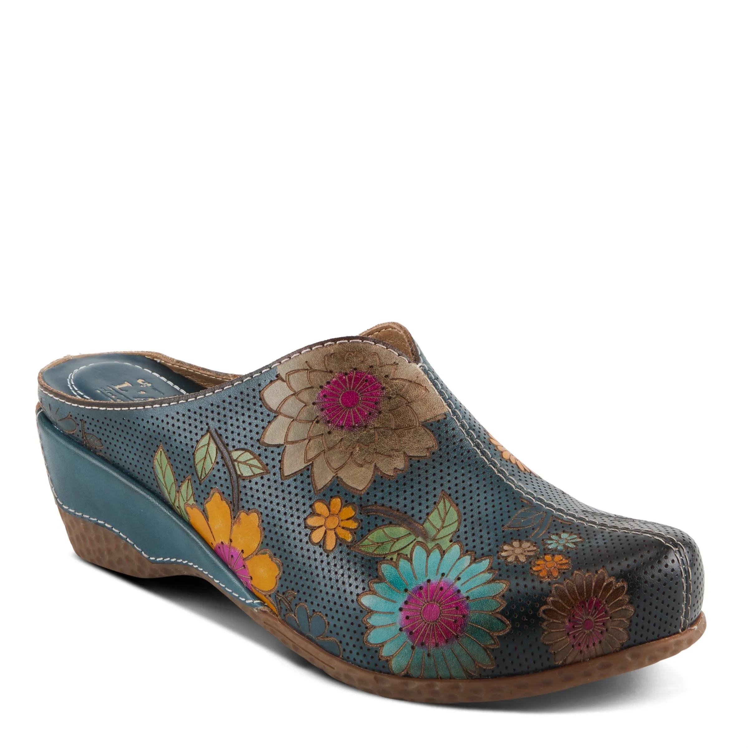 Spring Step Shoes L'Artiste Chienti Clogs Women's Hand Painted Leather