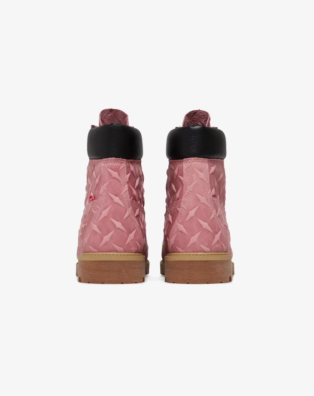 Supreme x 6 Inch Premium Waterproof Boot 'Embossed Diamond Plate - Pink'