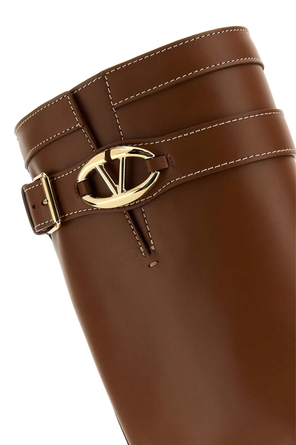 Two-tone leather and rubber VLogo The Bold boots