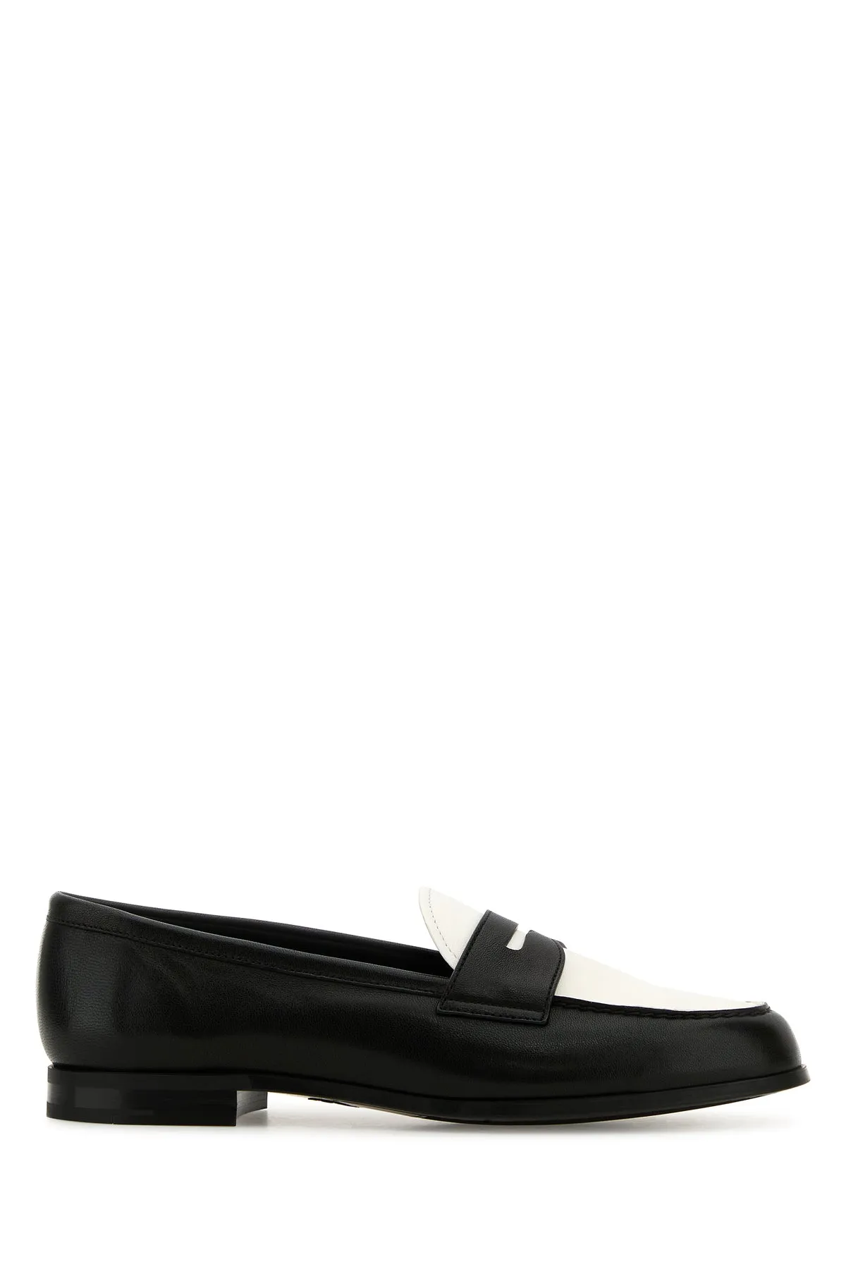Two-tone leather Natale loafers