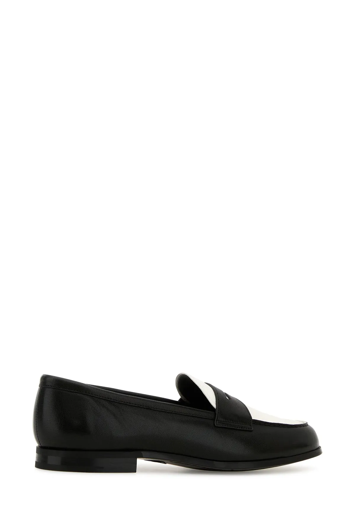 Two-tone leather Natale loafers