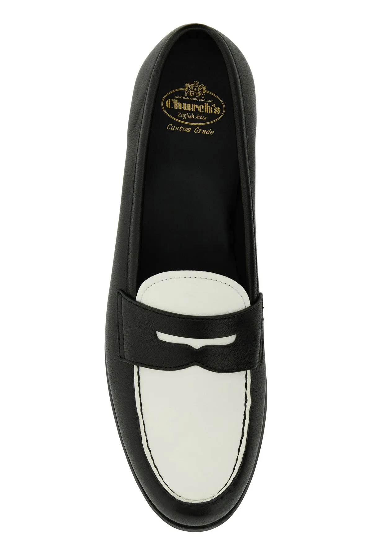 Two-tone leather Natale loafers