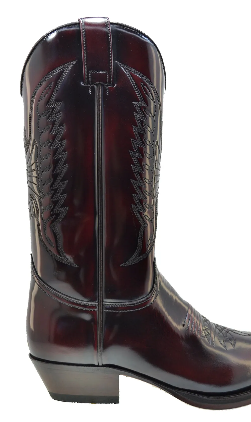 Women's Cowboy Boots Sendra 2073 Fushia Leather Cuban Heel
