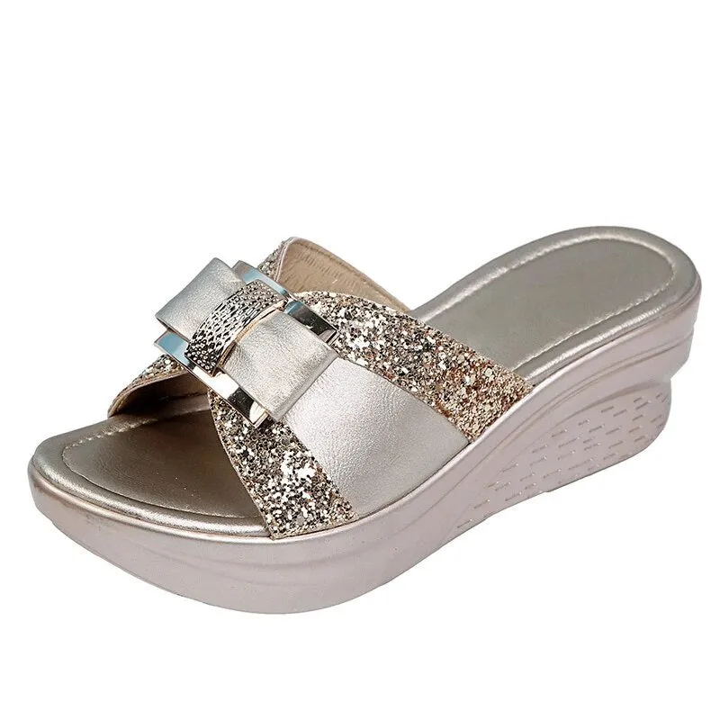 Women's Platform Heel Elegant Summer Slipper